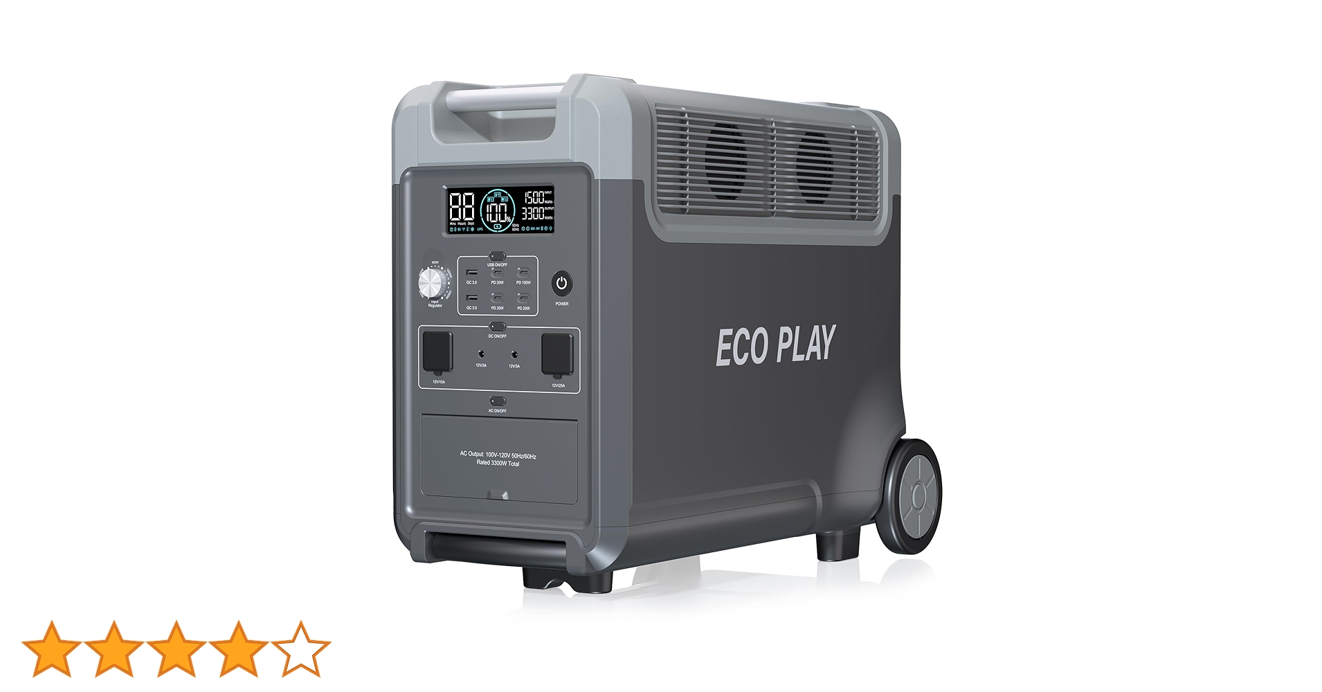 ECO PLAY ポータブル電源 3600 Pro Amazon.co.jp: 「Eco Play 3600 Pro 」ポータブル電源専用容量